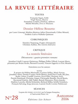 cover image of La Revue Littéraire N°28